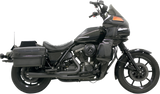 Bassani Road Rage Exhaust for 1984-00 Harley FXR models - Black - 1FXRFB