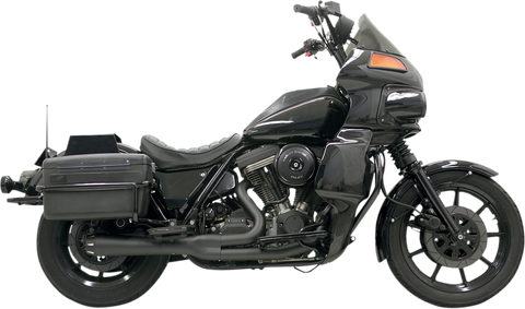 Bassani Road Rage Exhaust for 1984-00 Harley FXR models - Black - 1FXRFB