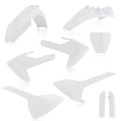 Acerbis Full Replacement Plastics Kit for 2018-21 Husqvarna TC85 - White - 2686460002