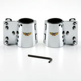 National Cycle KIT-JH - Heavy Duty Beaded/Touring/Chopped Windshield Mounting Kit - Chrome