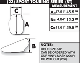 Zero Gravity Sport Touring Windscreen for 2008-14 Kawasaki KLR650 models - Clear - 23-206-01