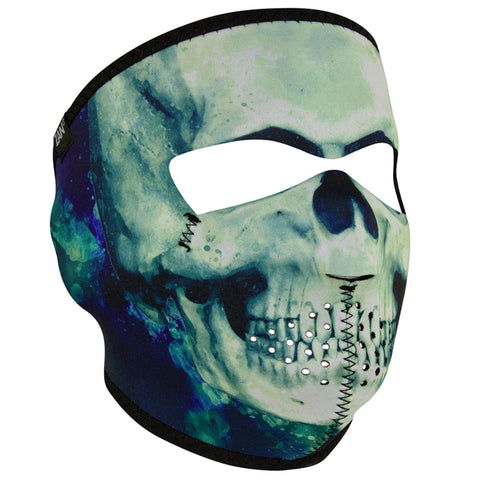 ZANHeadgear Neoprene Full Face Mask - Paint Skull - WNFM414