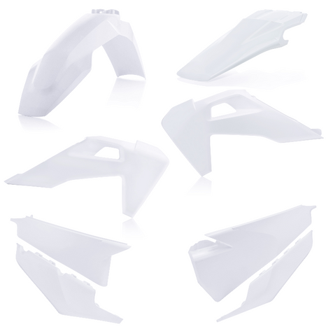 Acerbis Standard Replacment Plastics Kit for 2020-21 Husqvarna models - White - 2791556811
