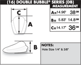 Zero Gravity Double Bubble Windscreen for 2003-10 Suzuki SV650/1000 models - Dark Smoke - 16-157-19