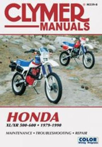 Clymer M339-8 Service & Repair Manual for 1979-90 Honda XL/XR 500-600