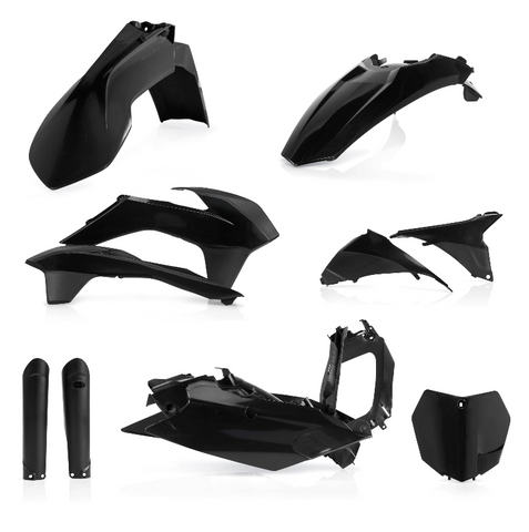 Acerbis Full Replacement Plastics Kit for 2015-16 KTM SX / SX-F models - Black - 2403090001