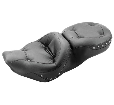 Mustang Studded Regal 1-Piece Seat for 1997-07 Harley Road King FLHR - 75466
