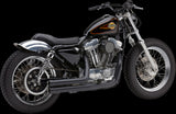 Cobra 909 Speedster Exhaust for 1986-03 Harley Sportster models - Black - 6701B