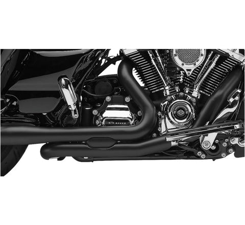 Cobra Powerport Head Pipes for 2017-22 Harley FL Touring models - Black - 6255RB