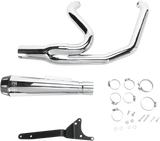 Bassani Road Rage Full Exhaust for 1984-1999 Harley Models - Chrome - 1FXR2