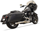 Bassani Road Rage Type III Exhaust System for 2007-16 Harley FL Touring models - Raw Stainless Steel - 1F12SS