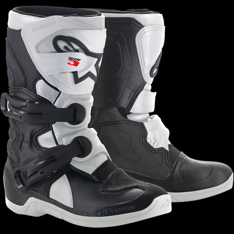 Alpinestars Tech 3S Kids Boots - Black/White - Size 11