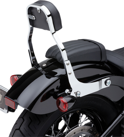 Cobra Detachable Backrest for 2006-17 Harley Dyna - Chrome - 602-2024