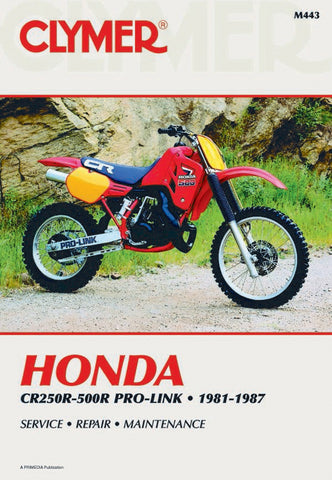 Clymer M443 Service & Repair Manual for 1981-87 Honda CR250R-500R Pro-Link