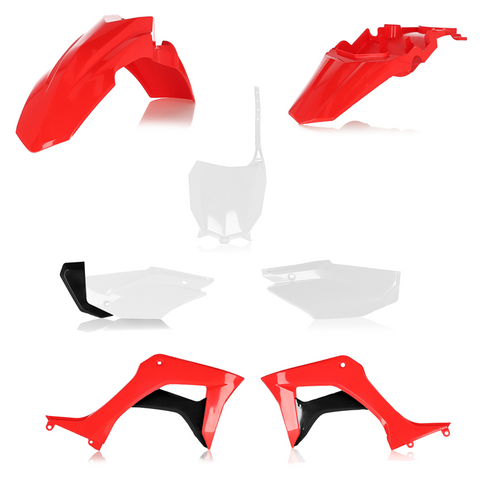 Acerbis Full Replacement Plastics Kit for 2019-22 Honda CRF110F - Red/White - 2861937118