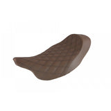 Saddlemen Renegade Solo Seat for 2008-22 Harley FL Touring models - Brown/Lattice Stitched - 808-07B-002BLS