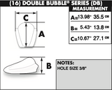 Zero Gravity Double Bubble Windscreen for 2015-19 Yamaha YZF-R1 - Clear - 16-542M-01