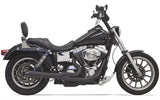 Bassani Road Rage Short Exhaust System for 1991-05 Harley Dyna models - Black - 13322R