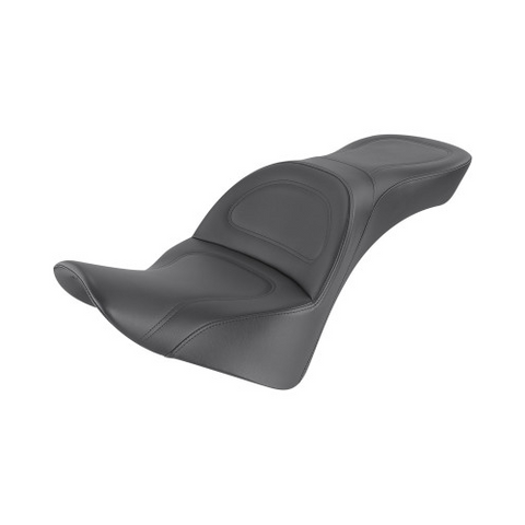 Saddlemen Explorer 2-Up Seat for 2018-21 Harley Softail Heritage Classic/Deluxe - Black/Smooth Stitched - 818-33-0291