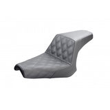 Saddlemen Step-Up 2-Up Seat for 2014-19 Yamaha XV950 Bolt - Black/Lattice Stitched - Y13-16-172