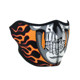 ZAN HeadGear Neoprene Half Face Mask - Burning Skull - WNFM061H