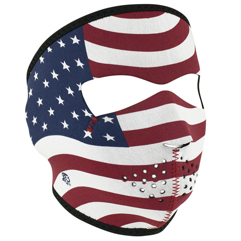 ZAN HeadGear Neoprene Full Face Mask - USA Flag - WNFM003