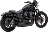 Cobra USA El Diablo 2-into-1 Exhaust for 2007-13 Harley XL Models - Black - 6492B