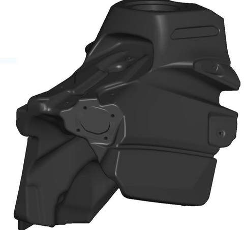 Acerbis Fuel Tank for KTM models - 3.1 Gallon Capacity - Black - 2780640001