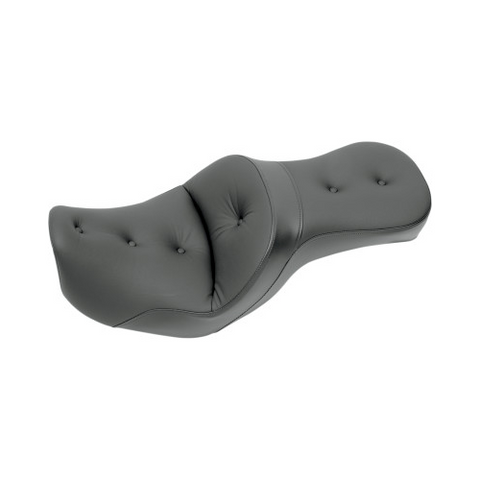 Saddlemen Explorer 2-Up Seat for 2006-17 Harley Dyna models - Black/Pillow Top - 806-04-0291RS