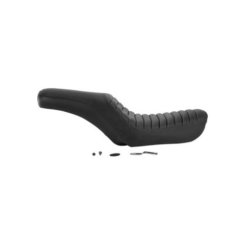 Saddlemen Profiler 2-Up Low Profile Seat for 2004-05 Harley Dyna Wide Glide - Black/Driver Tuck and Roll - 804-05-148