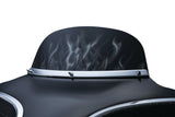 Kuryakyn 1310 - Smooth Windshield Trim for Harley-Davidson - Chrome