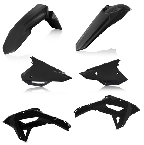 Acerbis Standard Body Plastics Kit for 2022 Honda CRF250RX / CRF300RX / CRF450RX - Black - 2861790001