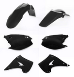 Acerbis Standard Replacment Plastics Kit for 2003-08 Kawasaki KX 125/250 - Black - 2041100001