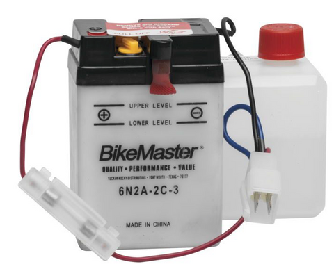 Bike Master Performance Conventional Battery - 6 Volts - 6N2A-2C-3
