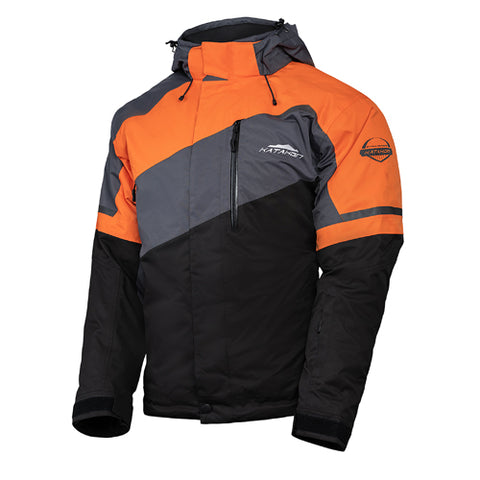 Katahdin Gear Recon Jacket - Black/Grey/Orange - XX-Large