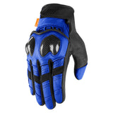 ICON Contra2 Riding Gloves for Men - Blue - X-Large
