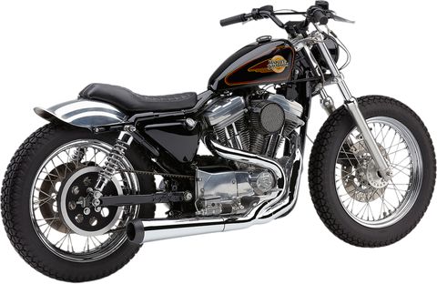 Cobra USA El Diablo 2-into-1 Exhaust for 1986-03 Harley Sportster Models - Chrome - 6471