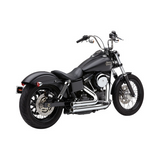 Cobra 909 Speedster Exhaust for 2006-11 Harley Dyna Models - Chrome - 6709