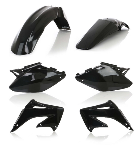 Acerbis Standard Replacment Plastics Kit for 2002-03 Honda CR125R / CR250R - Black - 2070970001