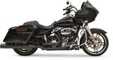 Bassani True-Dual Down Under Headers for 2017-22 Harley FL Touring models - Black - 11525A