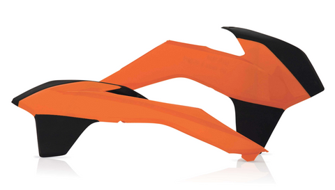 Acerbis Radiator Shrouds for KTM models - Orange/Black - 2314251008