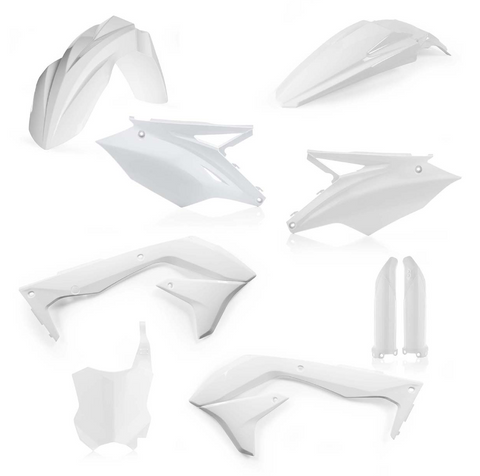 Acerbis Full Replacement Plastics Kit for 2016-17 Kawasaki KXF450 USA - White - 2449570002