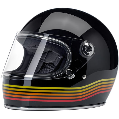 Biltwell Gringo S Helmet - Gloss Black Spectrum - X-Small