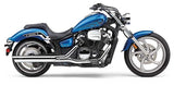 Cobra USA Scalloped Slip-On Exhaust for 2011-17 Yamaha XVS1300 Stryker - Chrome - 2270