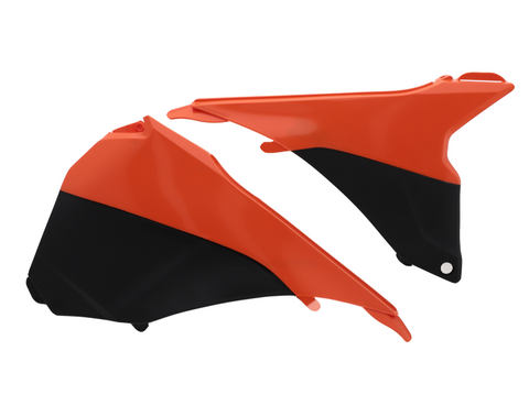 Acerbis Air Box Covers for 2013-15 KTM SX models - Orange/Black - 2314291008