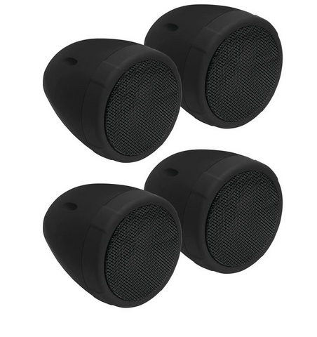 Boss Audio Systems 1000-Watt Built-In Amp Bluetooth 3 Inch Speaker Kit w/ Volume Control - Black - MCBK475BA
