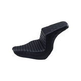 Saddlemen Step-Up 2-Up Seat for 2013-17 Harley Softail Breakout - Black/Tuck and Roll with Rear Lattice Stich - 813-27-176