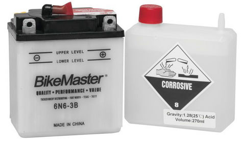 Bike Master Performance Conventional Battery - 6 Volts - 6N6-3B