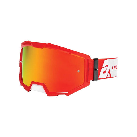 Answer Racing Youth Apex 3 Goggles - White/Red