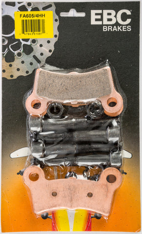 EBC Brakes Double-H Sintered Metal Brake Pads for 2009-13 HD Tri Glide - Rear - FA605/4HH